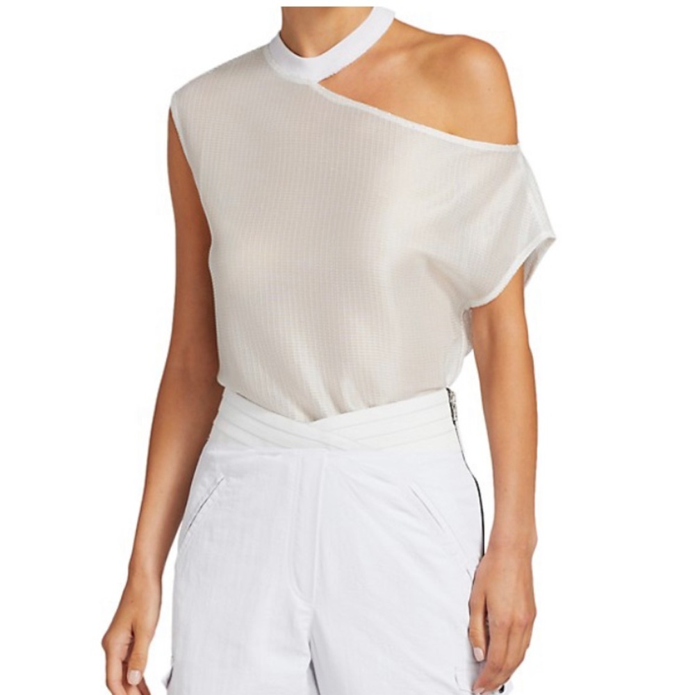 RtA Axel Cutout Cotton & Cashmere T-Shirt